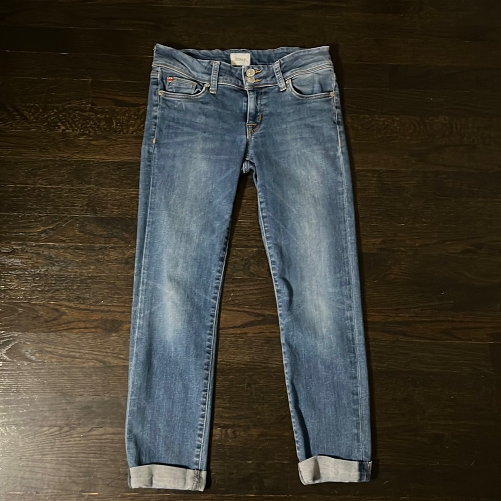 Hudson Jeans, Ginny Straight with Cuff (cropped), size 27